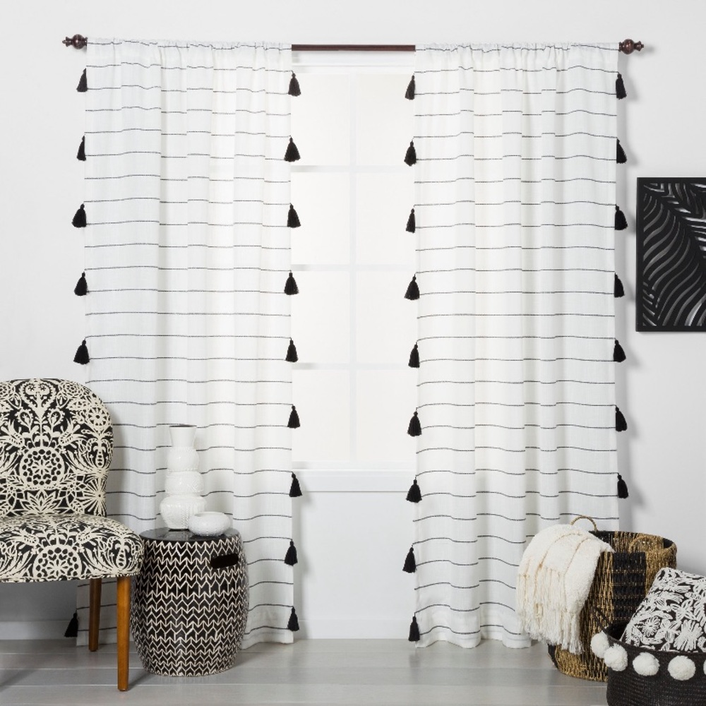 Opalhouse Tassel Trim Curtains